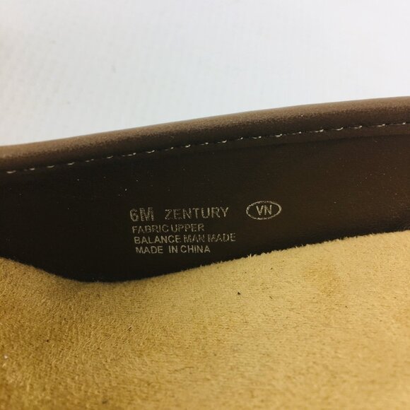 A2 AEROSOLES Zentury Women Beige Brown Woven Wedge Heel Peep Toe Shoe Size 6 M - Picture 11 of 12